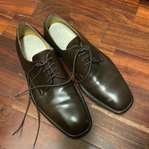 Ermenegildo Zegna brown formal shoes size 6 EE